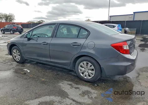 2012 Honda Civic Lx z USA, uszkodzony, nr VIN 19XFB2E55CE015531